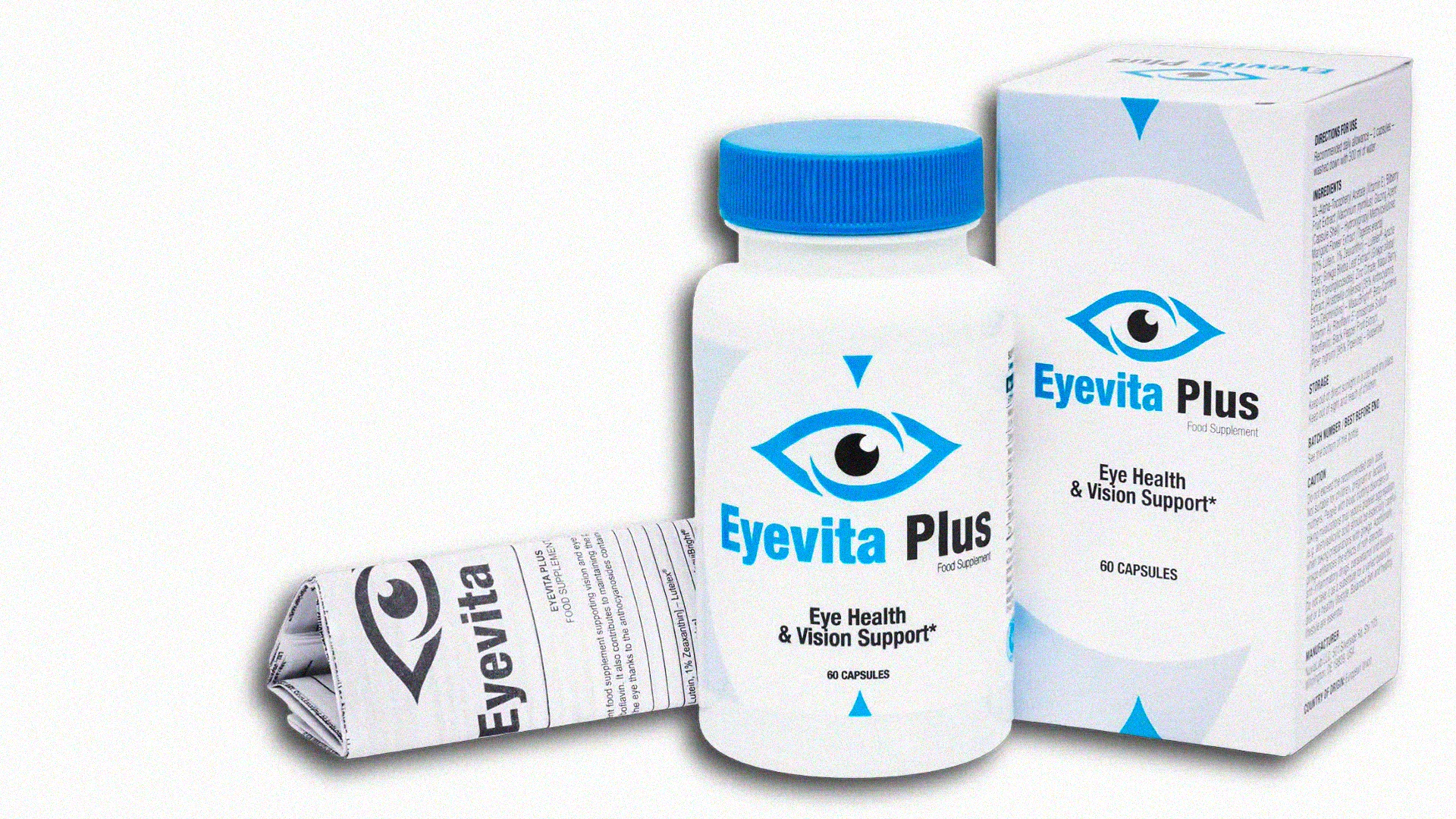 Eyevita Plus supplement bottle for eye health support