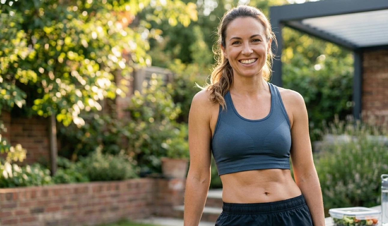 Aktive, gesunde Person mit verbessertem Stoffwechsel nach Fat Burn Active