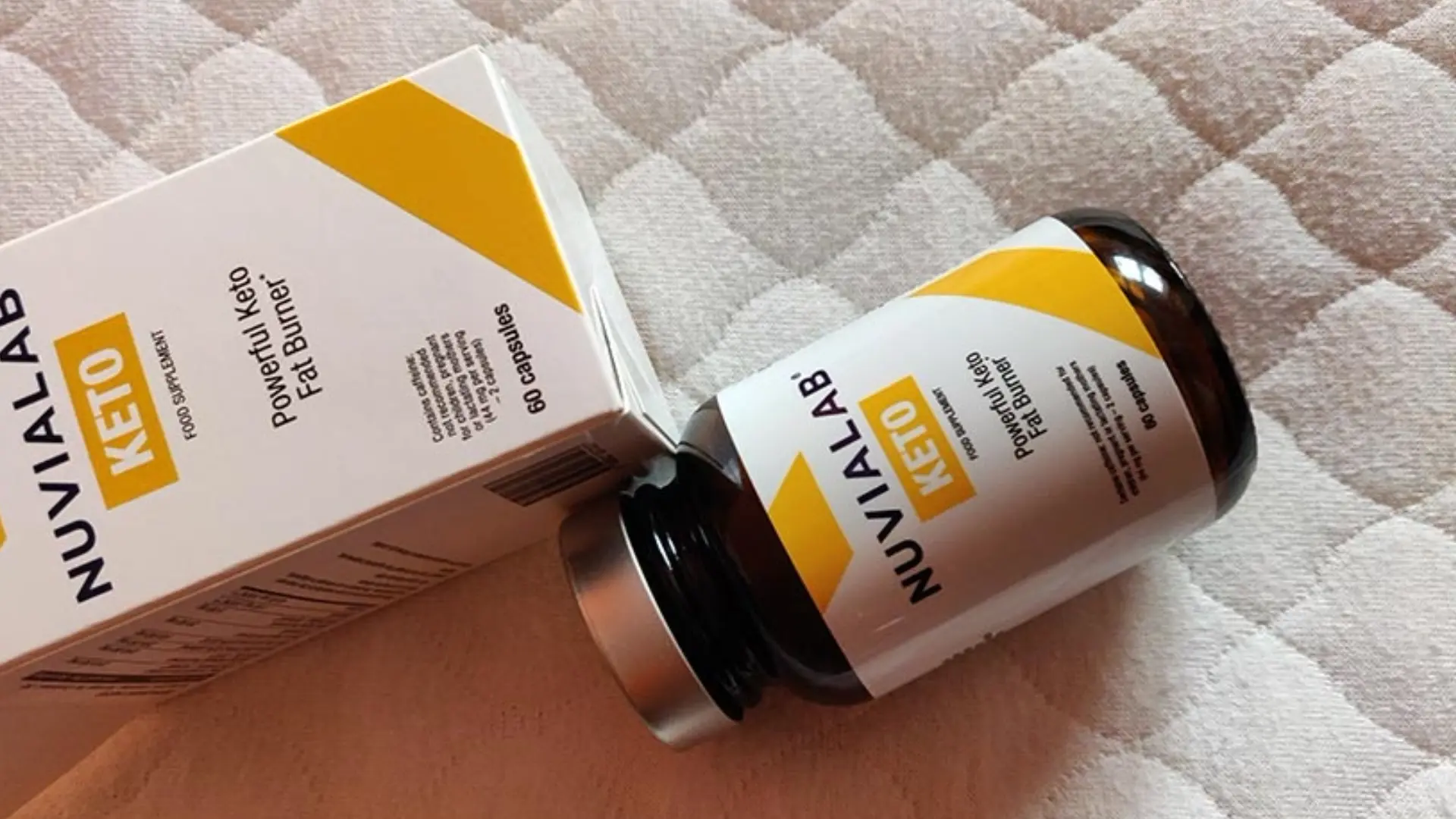 NuviaLab Keto weight loss supplement bottle review